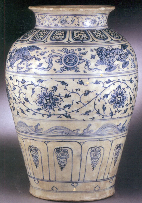 Bình gốm hoa lam, Thế kỷ 15